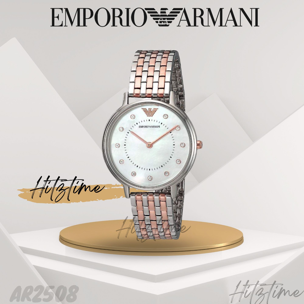 นาฬิกา Emporio Armani นาฬิกาข้อมือผู้หญิง รุ่น AR2508 นาฬิกาแบรนด์เนม สินค้าขายดี Watch Armani ของแท้ พร้อมส่ง