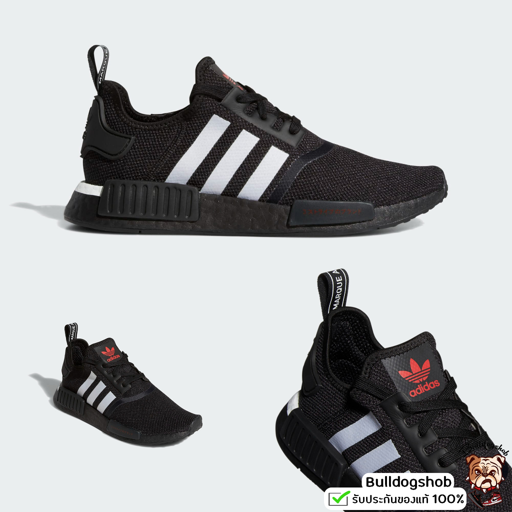 👑ลดเพิ่ม 15-20% ทักแชทรับโค้ด👑 Adidas รองเท้า NMD R1 Black Scarlet H01926 - แท้/ป้ายไทย