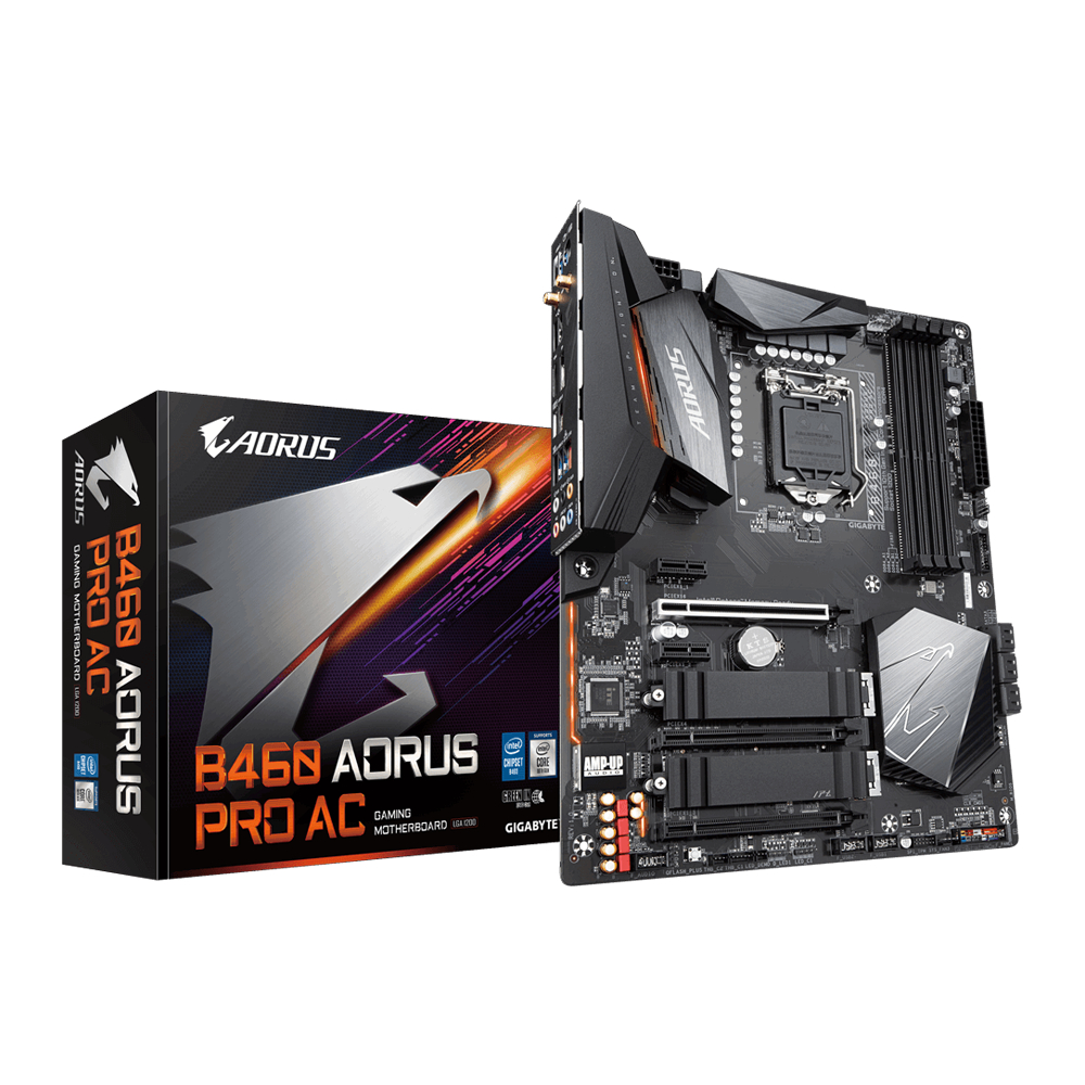 Intel b460 aorus pro ac wifi LGA1200 มือสองสวยๆประกันไทย