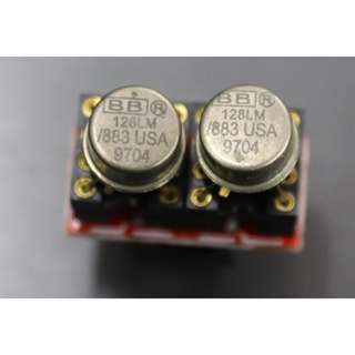 Single OP-AMP ออปแอมป์ OPA128LM/883B ตัวถังเหล็ก ผลิตที่ U.S.A. (ขายเป็นเซ็ต ออปแอมป์2ตัว+ตัวแปลงSingleเป็นDual)พร้อมส่ง