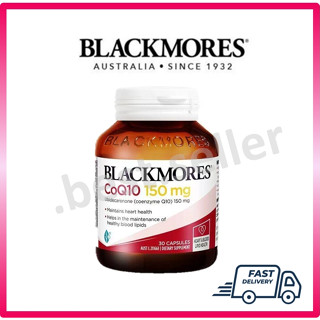 ฉลากใหม่ Blackmores CoQ10 150mg 30 Capsules แบล็คมอร์ส โคคิวเท็น