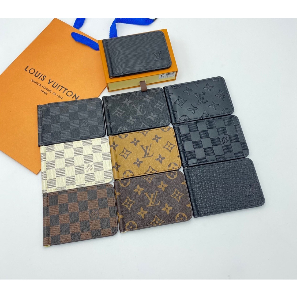 New กระเป๋าสตางค์ กระเป๋าใสบัตร กระเป๋าผู้หญิง งานดีที่สุด[พร้อมส่ง]!! ใบสั้น2พับงานสวยหนังดีมากรับประกัน #กล่อง