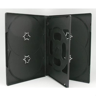 กล่องใส่แผ่น DVD-R 6หน้าบาง สีดำ 100 กล่อง