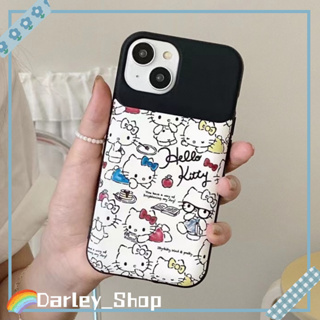 🔥สไตล์ใหม่🔥เคสไอโฟน iphone 11 14 Pro Max เย็บ คิตตี้ การ์ตูน ป้องกันการตก ขอบเต็ม เคส iphone 12 13 Pro Case for iPhone