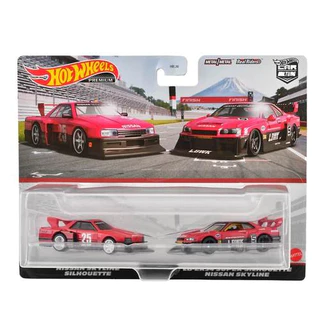 โมเดลรถเหล็ก Hotwheels แพ็คคู่ NISSAN SKYLINE SILHOUETTE + LB-ER34 SUPER SILHOUETTE NISSAN SKYLINE รถเหล็ก Hot wheels ลิ