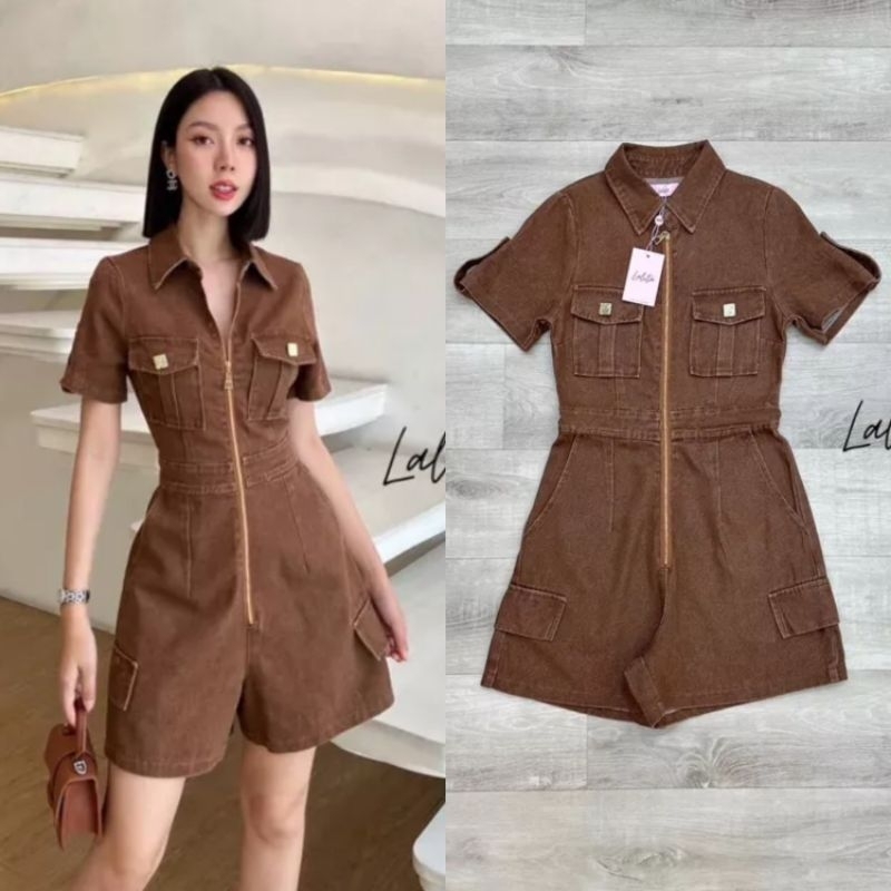 S M มือ1 LALITA จั๊มยีนส์ขาสั้น ซิปหน้า ใส่สวยสุดๆ ป้าย LALITA