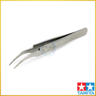 TAMIYA HG ANGLED TWEEZERS (ROUND TIP) / คีมคีบ ปากโค้ง