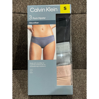 Calvin Klein Womens Pantie 3-Pack Hipster size S กางเกงในผู้หญิง Calvin Klein รุ่น Hipster แบ่งขาย กกนck