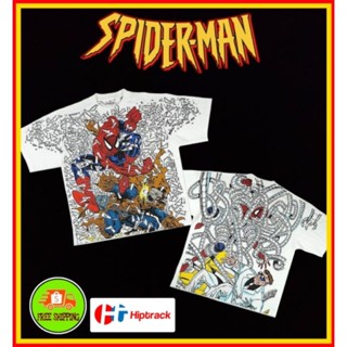 เสื้อMarvel ลาย (SpiderMan vs Hobgoblin Doctor Octopus) ยุด90