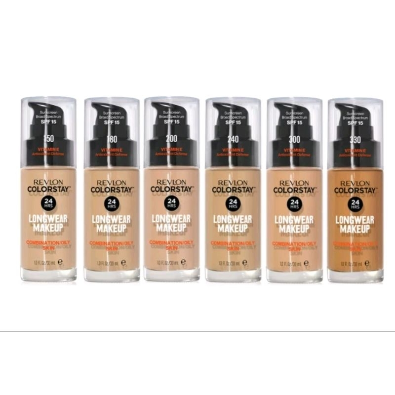 ครีมรองพื้นRevlon เรฟลอน คัลเลอร์สเตย์ แท้ รองพื้นฝาดำ exp 26ไม่แท้คืนเงิน