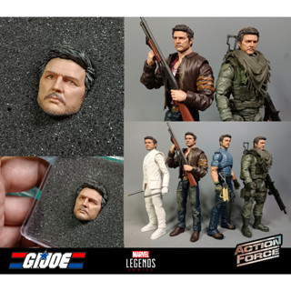 pedro pascal head 1/12  the last of us for Marvel legends, G.i.joe,  Valaberse ,Nota