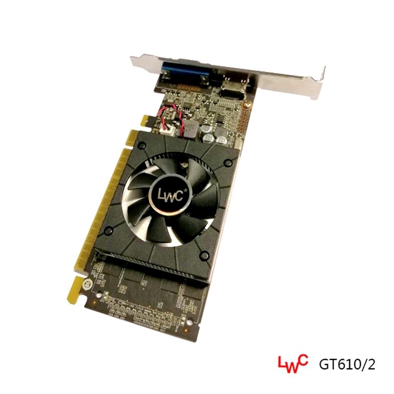 VGA GT610 2GB DDR3 การ์ดจอ​ LWC (Longwell)