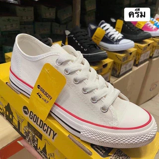 NFshoes รองเท้าผ้าใบทรง Conves คอนเวิส ยี่ห้อ Goldcity/Mashare ไซส์ 37-45 ผ้าใบทำงาน นักเรียนนักศึกษา