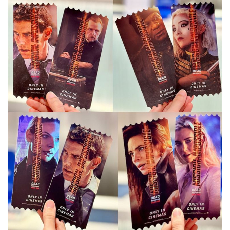 ตั๋ววิบวับ ตั๋วสะสม Mission Impossible 7 Collectible Ticket จาก SF Cinema SF+ มิชชั่น ล่าพิกัดมรณะ D