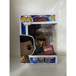 Funko Pop Nick Fury With Goose The Cat Captain Marvel Collector Corp Exclusive 447