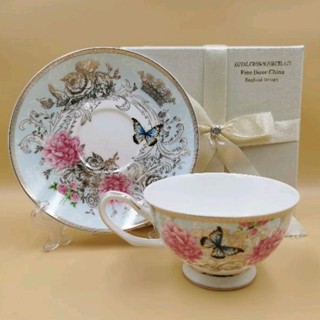 ชุดแก้วน้ำชา​ Royal crown porcelain