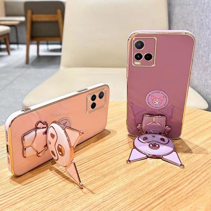 เคส ขาตั้งคุโรมิ มีกระจก สำหรับ Realme  C51 c53 c55 c33 5 5i c3 6i c11 2021 9i realme 9i ส่งจากไทยค่ะ - รูปที่ 7