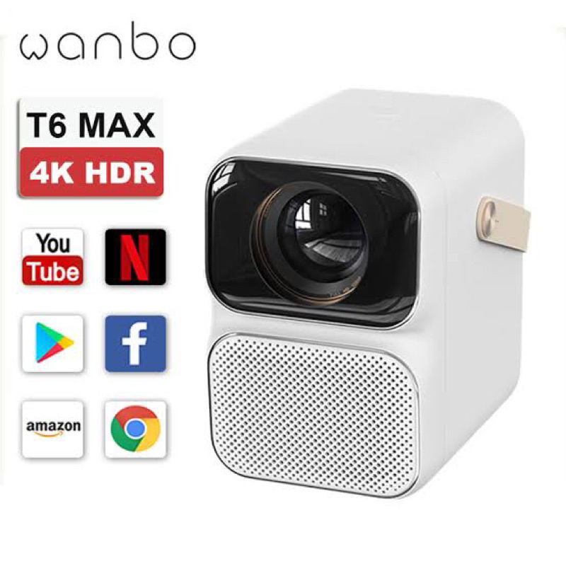 [2nd Hand] Wanbo T6 Max โปรเจคเตอร์ Full HD 550 ANSI Lumens