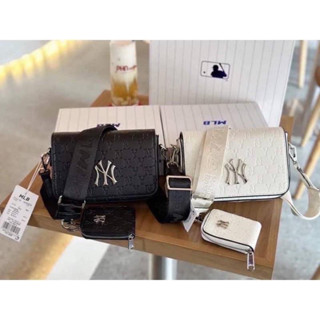 New ของแท้ 💯% MLB NEW YORK YANKEES /กระเป๋าสะพายข้าง/กระเป๋าสะพายข้าง MLB（สินค้ามาพร้อมกระเป๋าใส่เหรียญ）