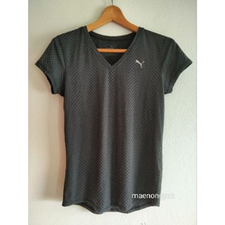 เสื้อ PUMA DRY CELL made in Chinaสีดำเทาแบบ slim