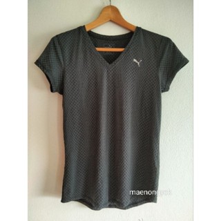 เสื้อ PUMA DRY CELL made in Chinaสีดำเทาแบบ slim