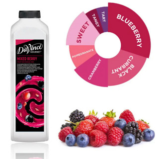 [I-Market] ดาวินชี กูร์เมต์ น้ำผลไม้ มิกซ์เบอร์รี่ Davinci Gourmet Mixed Berry Fruit Beverage Mix 1L.