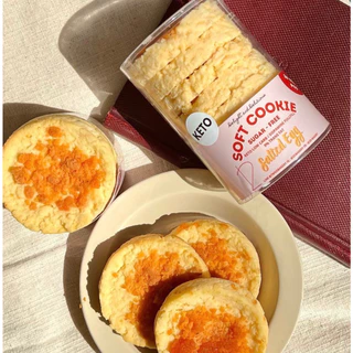 [𝟮𝗗𝘀𝗼𝗰𝗶𝗲𝘁𝘆] 🍪Softed cookies KETO ทำจากไข่ขาว🥚 (8ชิ้น) ขายดีที่สุด ❤️ อ่านรายละเอียดก่อนสั่งนะคะ 💖 การันตีไม่มีบวม👑