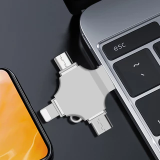 UDelectronic การ์ดรีดเดอร์ Card Reader 3in1 , 4in1 แปลงแฟลชไดรฟ์ อ่านการ์ดเมมโมรี่ Pc, iOS, Android