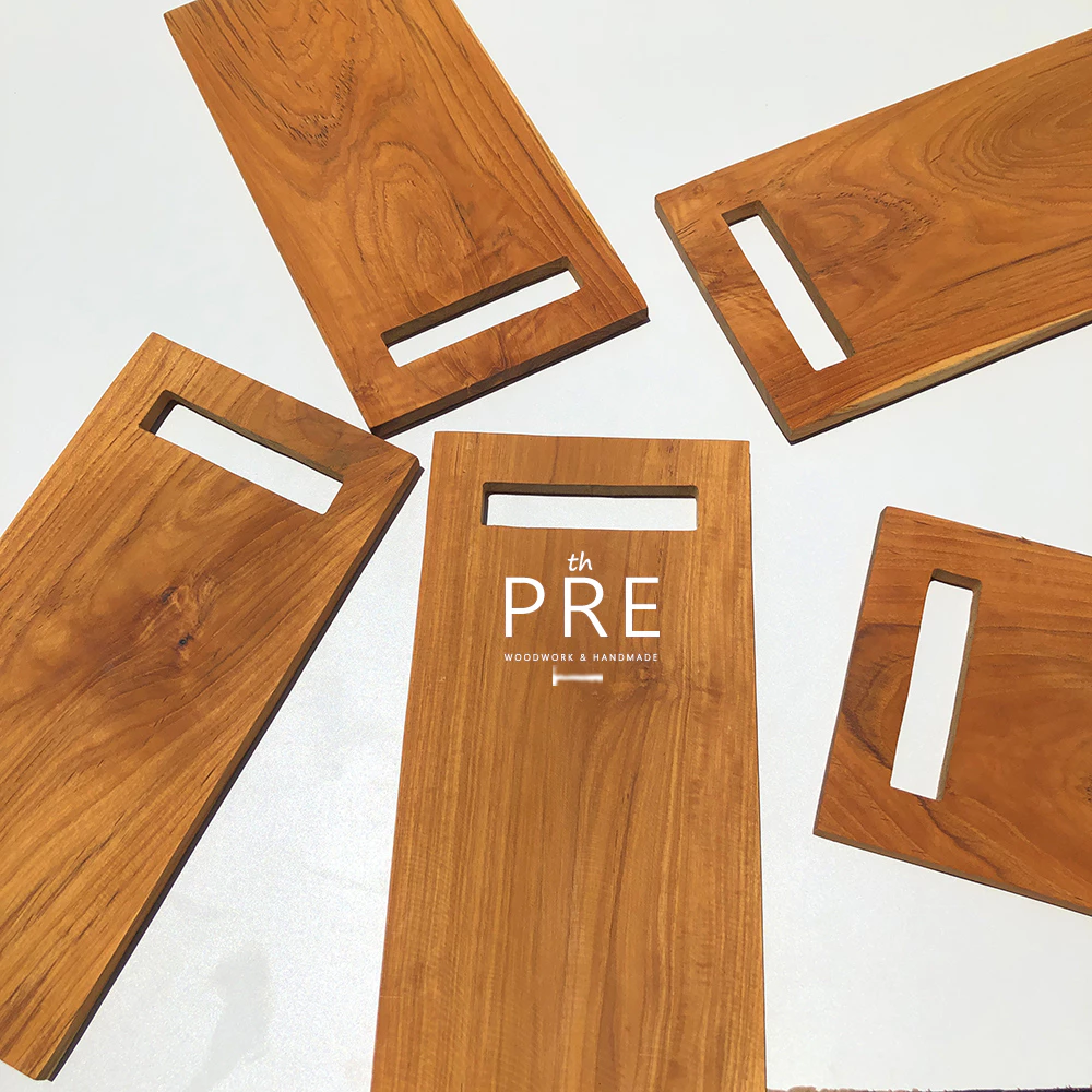 เขียงไม้สักสี่เหลี่ยม cutting board