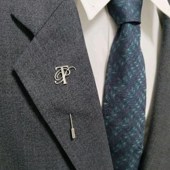 Lapel pin suit custom order เข็มพินสูท เข็มกลัดเจ้าบ่าว สั่งทำ พิน2อักษร พร้อมออกแบบฟรี