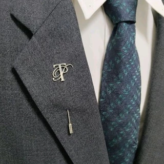 Lapel pin suit custom order เข็มพินสูท เข็มกลัดเจ้าบ่าว สั่งทำ พิน2อักษร พร้อมออกแบบฟรี