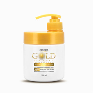 Cruset Gold Crystal Hair Repair Treatment ครีมหมักผม โกลด์ คริสตัล แฮร์ รีแพร์ ทรีทเมนท์ 500 มล.