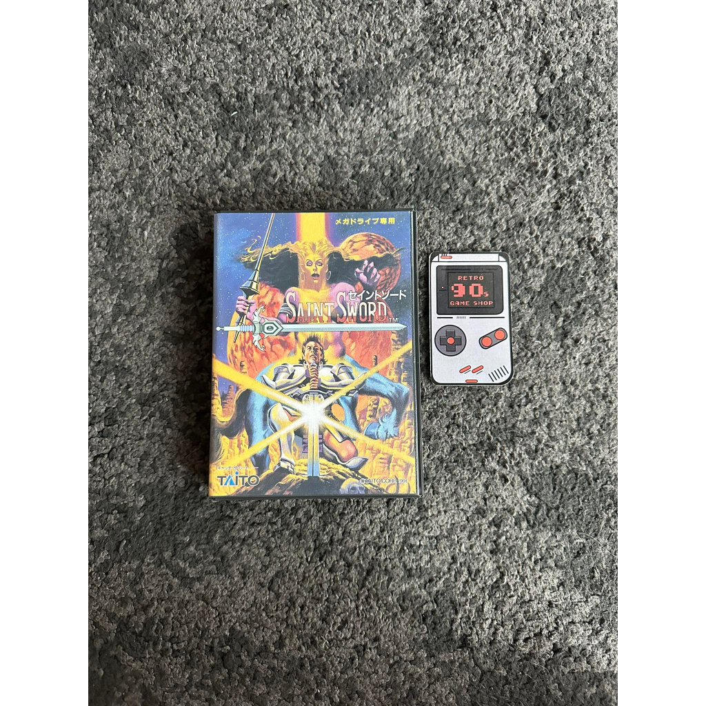 Sega Cartridge Megadrive 16 Bit Saint Sword Boxed / Japan