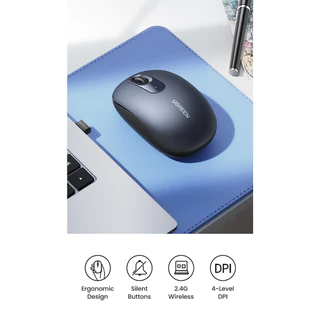 UGREEN เมาส์ไร้สาย 2.4G Mouse Wireless และ Bluetooth 2400-4000 DPI ไร้เสียง