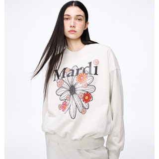 [PRE-ORDER] MARDI SWEATSHIRT FLOWERMARDI BLOSSOM_OATMEAL BLACK