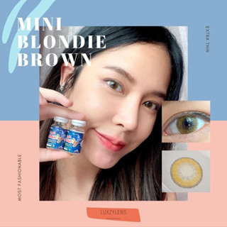 คอนแทคเลนส์ Luxzy Lens mini blondie brown แถมตลับฟรี