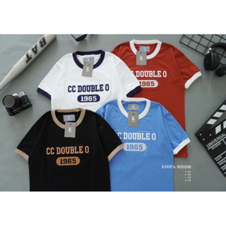 สุดฮิต เสื้อยืดคอกลมCc Double O 1965(คอแถบ)