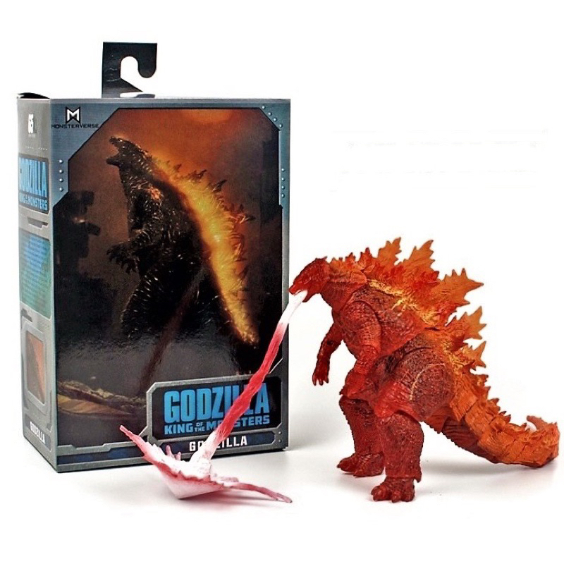 ก็อดซิลลา NECA Godzilla King of the Monsters Ver.Burning Godzila 2019 +Effect พ่นไฟ Action Figure 18 cm