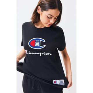 เสื้อยืดคอกลม Champion C100 Logo Century Collection T-Shirt ใส่ได้ทั้งผู้หญิงผู้ชาย ปัง