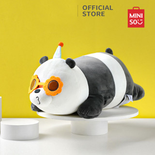 MINISO ตุ๊กตา ตุ๊กตาแบบนอน We Bare Bears ของขวัญวันเกิด ตุ๊กตานุ่มนิ่ม Panpan