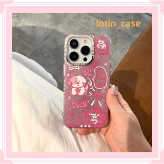 🎁ส่งของขวัญ🎁เคสไอโฟน สำหรับ 11 13 for iPhone Case 14 12 Pro Max น่ารัก น่าสนใจ ลูกสุนัข กันกระแทก ปกป้อง เคสโทรศัพท์