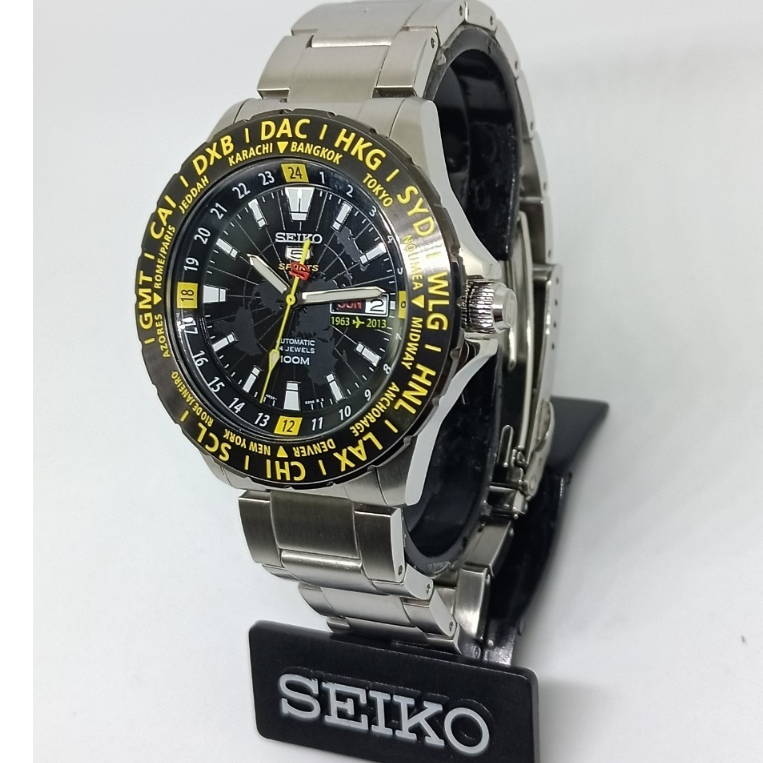 SEIKO 5 SPORTS GMT 50th Anniversary Automatic  SRP435 Special Edition ของแท้ ประกันไซโก้1ปี