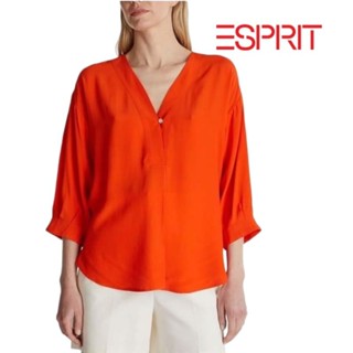 Esprit Coral V neck top (เสื้อสีส้ม)