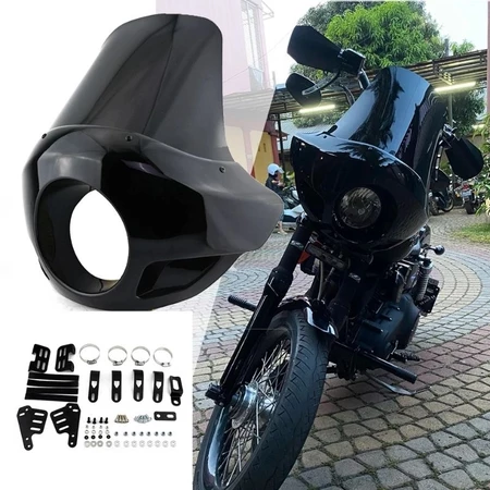 พร้อมส่งในไทย ✅ Fairing แต่งไฟหน้า H-D RE650 REBEL Steed และรุ่นอื่นๆ แต่งใส่ได้หลายรุ่น [FR-02]