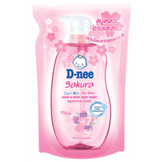 D-nee Sakura Head &amp; Body Wash New Born 350ml