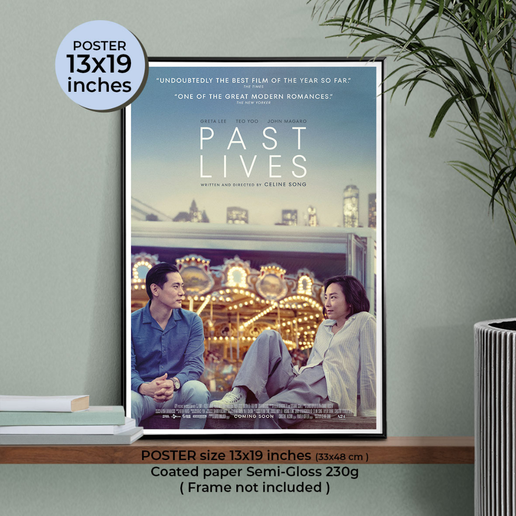 Past Lives Poster โปสเตอร์ภาพยนต์ ครั้งหนึ่ง...ซึ่งคิดถึงตลอดไป หนังรักจาก  A24 ภาพขนาด 13x19 นิ้ว
