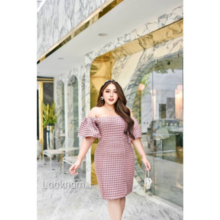 🎈Plussize เดรสคนอ้วน🎈 2 ไซส์ S 40-46   M 46-50