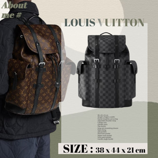 หลุยส์ วิตตอง Louis Vuitton CHRISTOPHER กระเป๋าสะพายหลังผู้ชายขนาดกลาง