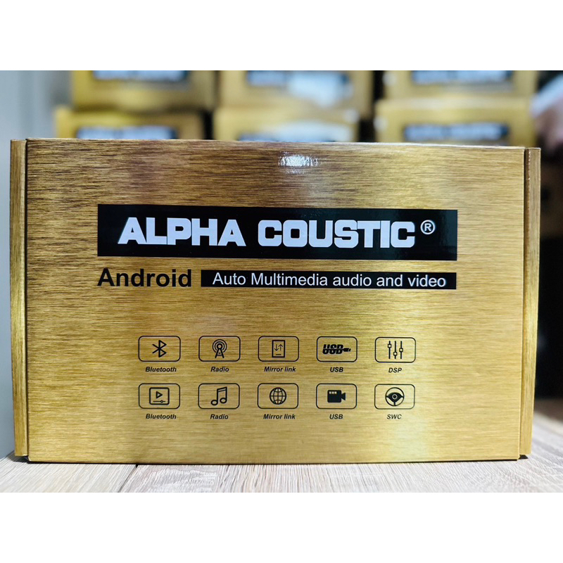 Alpha coustic รุ่นGold series จอไม่รวมปลั๊กตรงรุ่น ไม่รวมหน้ากาก แรม2 รอม32 cpu 8 core Google map เส