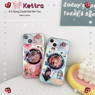 💜Kettra💜ป้องกันการหล่น ขอบเต็ม iPhone 11 14 pro max Taylor Swift เส้นขอบโปร่งใส อุปกรณ์ต่อพ่วงคนดัง case for iPhone 1213